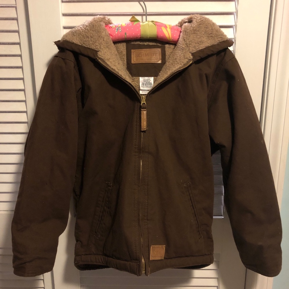 C.E. Schmidt Sherpa Lined Hooded Canvas Jacket